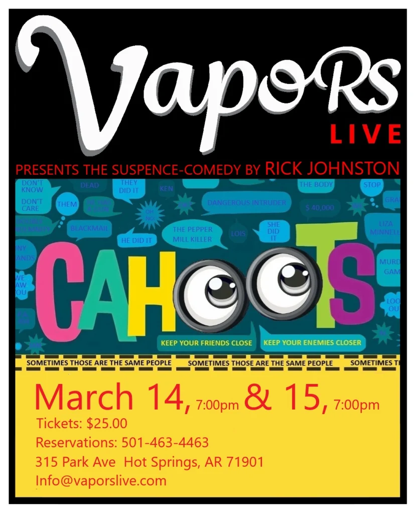 Cahoots @ Vapors Live Hot Springs Arkansas